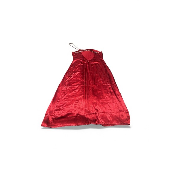 For Love And Lemons Elora‎ Midi Dress Rhinestone Strap One Shoulder Size Large - Picture 9 of 10